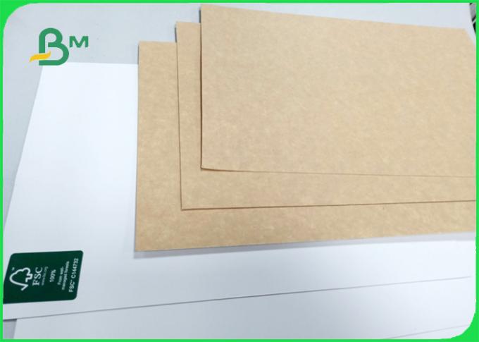 Width 748mm * 528mm High stiffness 250gsm White top liner paper for packing