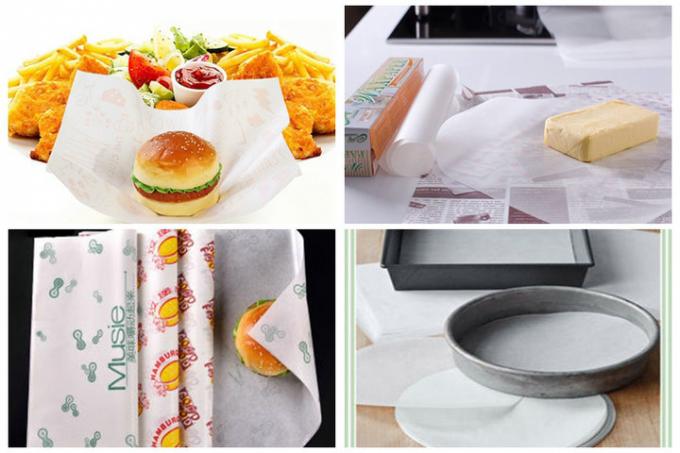 76cm x 40gsm Printed Coated Grease Proof Paper For Food FDA FSC Customized