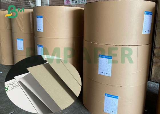 gulungan jumbo 350g 400g C1S Grey Back Duplex Paper Board Untuk Kotak Kemasan