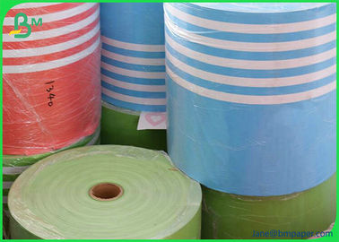 Kustom Dicetak 60gsm 120gsm food grade gulungan kertas untuk pencetakan warna minum jerami
