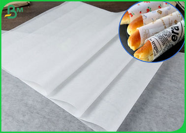 35GSM MG Kraft Paper Roll Putih Dengan Virgin Pulp Style Untuk Membungkus Roti