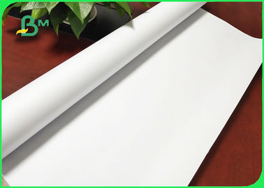 Kertas Plotter Uncoated Warna Putih 24 &amp;#39;&amp;#39; / 36 &amp;#39;&amp;#39; Printer Format Lebar Untuk Pakaian