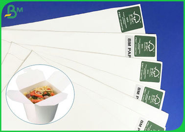 Food Grade 300gram 350gram One Side PE Coated Paper Untuk Membuat Kotak Makanan