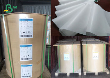 30gsm 40gsm MG Kraft White Paper Jumbo Roll 1000 - 1200mm Bersertifikat FDA