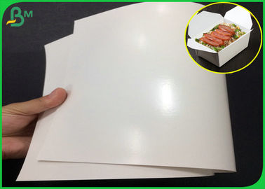 300gsm Disertifikasi FDA One Side PE Coated FBB Paper Dengan Glossy Tinggi