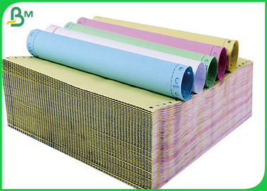 100% Virgin Wood Pulp Warna Berbeda Carbonless Copy Paper Untuk Pencetakan Umum