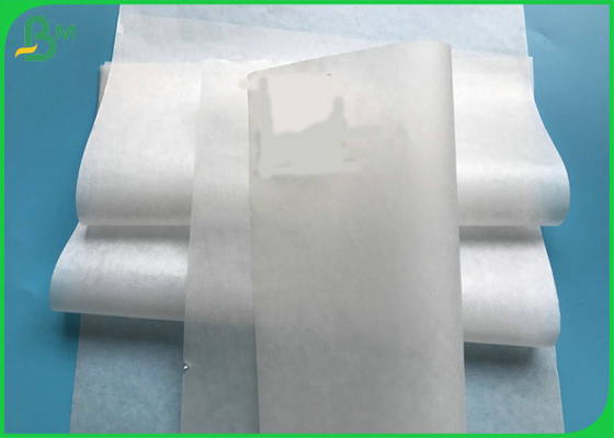 Ukuran Gulungan Kustom 28gsm 30gsm MG White Kraft Paper Roll Untuk sandwich &amp; Makanan Cepat Saji