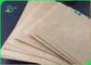 250 - 450gsm FSC Natural Brown Craft Liner Board Paper Untuk Takeaway 70 * 100cm