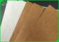 0,3 MM hingga 0,8 MM dicuci kertas Kraft kain / kertas biodegradable dalam gulungan