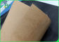250 - 450gsm Ketangguhan Yang Baik FDA Brown Craft Paper Untuk Paket Makanan Jalanan