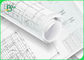 80gsm CAD Plotter Paper Untuk Arsitektur 24inch X 150ft Roll Dengan Inti 2inch