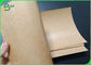 Food Grade Single Side PE Coated Brown Kraft Paper Untuk Kotak Kentang Goreng