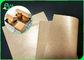 Greaseproof Non-Polluted Food Grade PE Coated Brown Kraft Paper Untuk Kemasan Makanan Cepat Saji