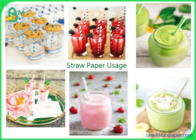 26gsm - 32gsm Drinking Straw Wrapping Paper with Logo printing