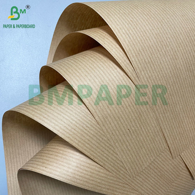 50gm 60gm 70gm 80gm Kekuatan Ledakan Tinggi MG Brown Ribbed Kraft Paper