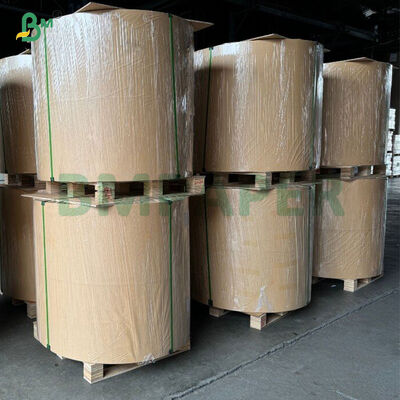 70g 80g Brown One Side Glossy Stripped Kraft Paper Untuk kemasan makanan