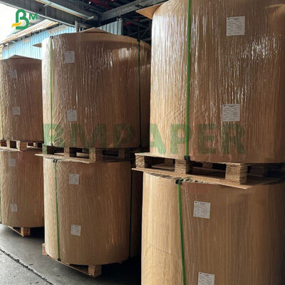 Kertas Kraft Grade Makanan 80gm alami yang tidak dicelupkan untuk pengemasan roti