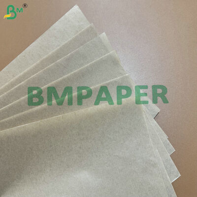Kelas makanan PE dilapisi 30-50gsm Kraft Paper Roll untuk perlengkapan makan sekali pakai & bungkus bungkus