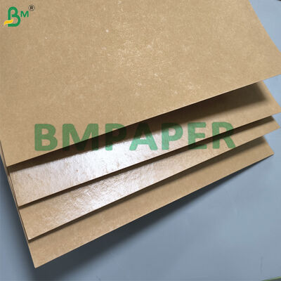 Brown PE Coated Kraft Paper Food Container Waterproof PE Coating di satu sisi
