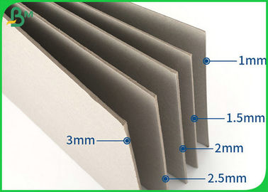 2.2mm 2.4mm Adiabatic Grey Cardboard Sheets Ukuran Disesuaikan Untuk Pengemasan Lembar