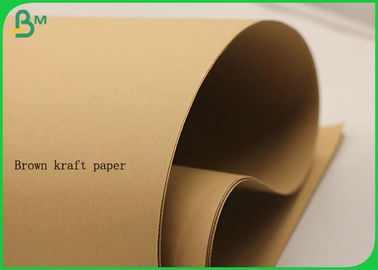 Ukuran Kustom Brown Kraft Paper Roll 400GSM Untuk Membuat Kertas Pembungkus Hadiah