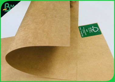 FDA bersertifikat Brown Kraft Paper Board 250gsm 300gsm Food Container Paper Roll