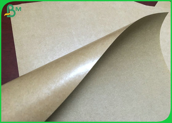 Food Grade Waterproof Jumbo PE Coated Kraft Paper 160g 7 '' Lebar