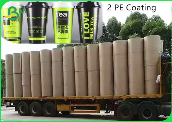 330 + 12 + 15 GSM 2PE Coating Cupstock Paper Untuk Cangkir Minuman Dingin