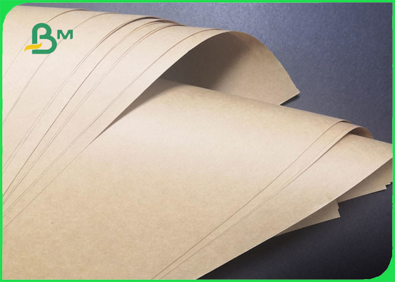 65gsm 75gsm Brown Kraft Paper Untuk Paket Meal Kits Tahan Lama 600mm 800mm