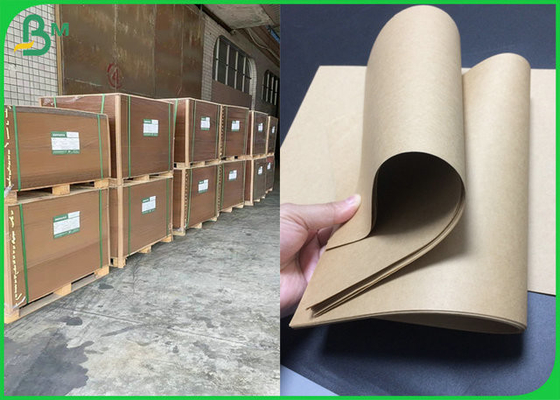 76MM Core 750mm Lebar 40gram Brown Interleaving Kraft Paper Roll Untuk Paket