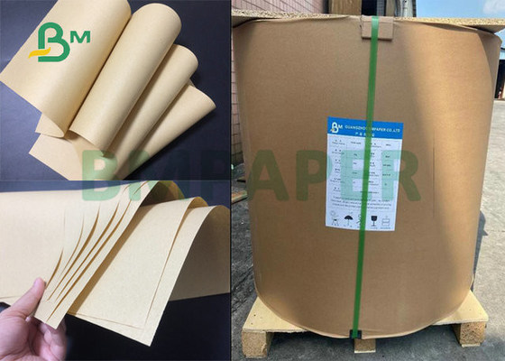 40gsm 50gsm 60gsm Food Grade Brown Kraft Paper Jumbol Roll Lebar 40 &quot;x 100ft Untuk Paket