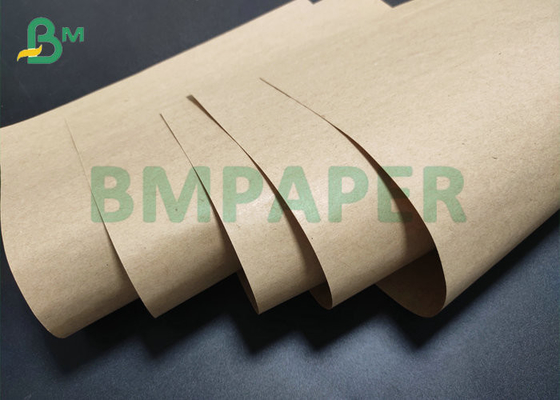 Kecil 40gsm 50gsm BKP Brown Kraft Paper Lebar 50mm 68mm Untuk Kemasan