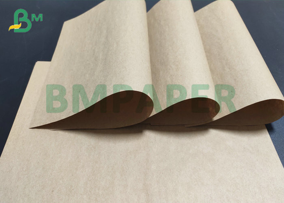 Kecil 40gsm 50gsm BKP Brown Kraft Paper Lebar 50mm 68mm Untuk Kemasan