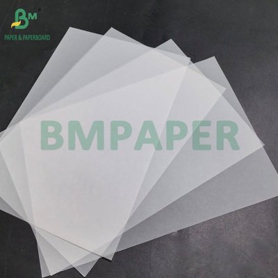 38g 40g Food Grade White Greaseproof Waxed Paper Untuk Membungkus Burger