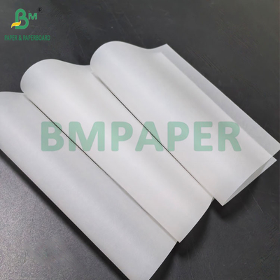38g 40g Food Grade White Greaseproof Waxed Paper Untuk Membungkus Burger