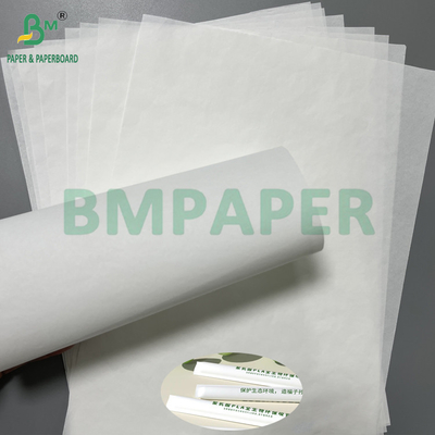 Percetakan yang baik 24grs 28grs Hygiene Straw Wrapping White Heat Seal Paper