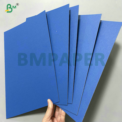 640 x 900mm 1mm 2mm Daur Ulang Blue Card Board Grey Back Untuk Folder Kertas
