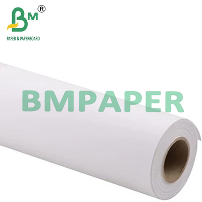 2 Inch Core White Plotter Paper Roll Untuk Perencanaan Teknik 24 &quot; x 50 Yards 80gsm