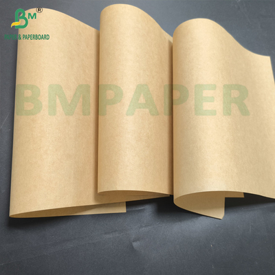 Kantong Kertas Kekuatan Tinggi Kertas Plain Brown 70gsm 80gsm Semi Extensible Kraft