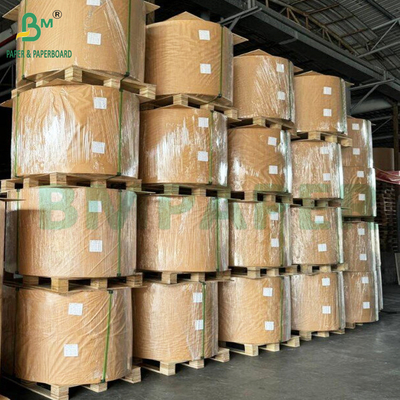 Kantong Kertas Kekuatan Tinggi Kertas Plain Brown 70gsm 80gsm Semi Extensible Kraft