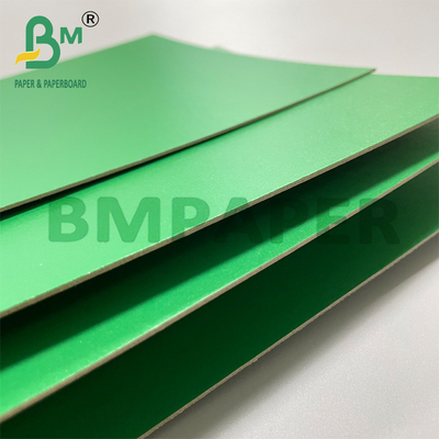 1.2mm 1.5mm Green Color Laminated Grey Back Board Untuk Kotak Perhiasan