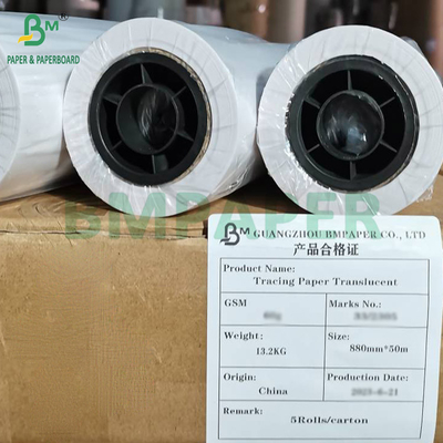 50gm 180gm Tracing Paper Untuk Tag Garment Asisten Komputer Dirancang Gulung Kertas