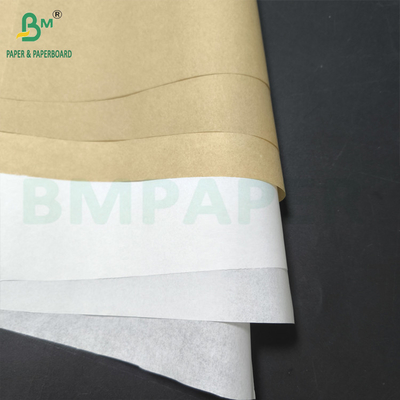 Natural And White Sandwich Packaging Paper Greaseproof Paper Wrap untuk Makanan