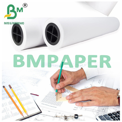 Kertas Bond Plotter Putih Cerah Untuk Pencetakan CAD 36 "x 150ft 20LB On 2" Core