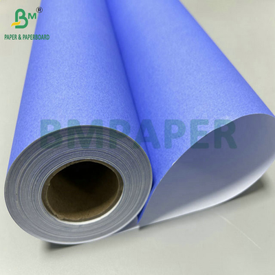 20 Lb 24 &quot; x 150 kaki Tidak dilapisi Single Purpleish Blue Digital Paper Untuk CAD Drawing Printing