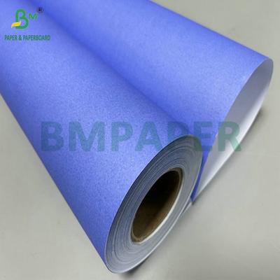 20 Lb 24 &quot; x 150 kaki Tidak dilapisi Single Purpleish Blue Digital Paper Untuk CAD Drawing Printing