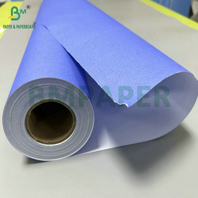 20 Lb 24 &quot; x 150 kaki Tidak dilapisi Single Purpleish Blue Digital Paper Untuk CAD Drawing Printing