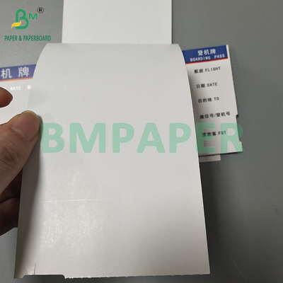 175GSM Kartu Putih Blank Termal Paper Doule Side Printing Untuk Boarding Pass