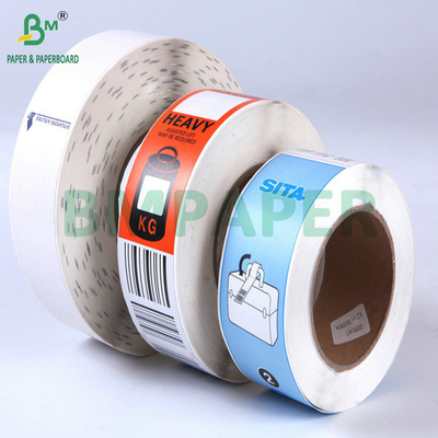70g 80g Putih Lipat Termal Karton Pesawat Bagasi Tag Label Kertas