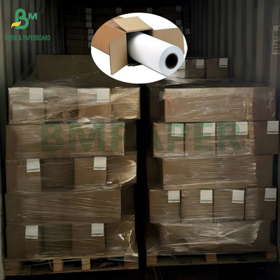 150gm 200gm Kertas foto matte sisi ganda berlapis putih CAD Bond Paper 30m 50m Rolls